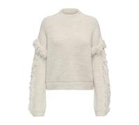 ONLY Damen Onlmolly Ls Short Frill KNT, Birch, L