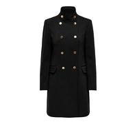 Only Damen Onlmolly Taillierter Mantel, Schwarz M