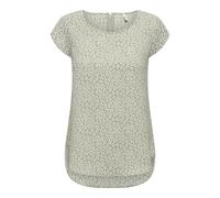 Shirtbluse ONLY "ONLVIC S/S AOP TOP NOOS PTM", Damen, Gr. 42, lily pad aop:marekka small graphic, Single Jersey, Obermaterial: 97% Polyester, 3% Elasthan, bedruckt, casual, regular fit hüftlang, Rundh