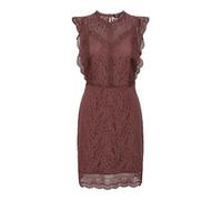 ONLY Damen Onlnew Karo Sl Lace Above Knee Dresswvn, Apple Butter, XS