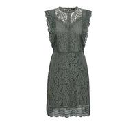 ONLY Damen Onlnew Karo Sl Lace Above Knee Dresswvn, Balsam Green, XS