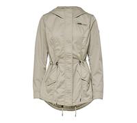 ONLY Damen onlNEW LORCA SPRING CANVAS PARKA CC OTW Parka,per pack Grau (Feather Gray Feather Gray),36 (Herstellergröße:S)