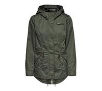 ONLY Damen ONLNEWLORCA SPRING CANVAS PARKA CC OTW Jacke, per pack Grün (Grape Leaf Grape Leaf), X-Small (Herstellergröße: XS)