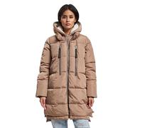 Only Newnora Long Puffer Mantel Frauen in Gr. L in Braun