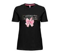 ONLY Damen Onlnikita Life Reg S/S Top Box JRS, Black, L