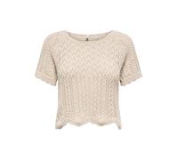 ONLY Damen Onlnola Life S/S Pullover KNT Nca, Feather Gray, XL
