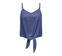 ONLY Damen Onlnova Azure Knot Singlet Ptm, Medium Blue Denim, Small