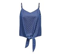 ONLY Damen Onlnova Azure Knot Singlet Ptm, Medium Blue Denim, Small