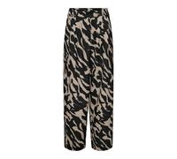 ONLY Damen Onlnova Life Elite Lesli Pant Hose, Black/AOP:601 Faux Zebra, S
