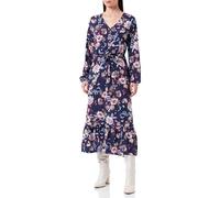 ONLY Damen Onlnova Life L/S Amy Long Dress Aop Ptm, Patriot Blue/Aop:341 Augusta Fleur, M