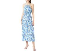 ONLY Damen Onlnova Life S/L Joy Long Dress AOP Ptm, Dazzling Blue/AOP:440 Soft Boho, 38
