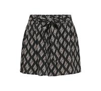 ONLY Damen Onlnova Life Vis Jasmin AOP Shorts, Schwarz, M