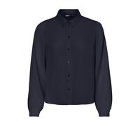 ONLY Damen Onlnova Life Vis L/S Emma Shirt Solid Bluse, Night Sky, Small