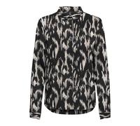 ONLY Damen Onlnova Life Vis L/S Lynne Shirt Bluse, Black/AOP:590 Rough Animal, Small