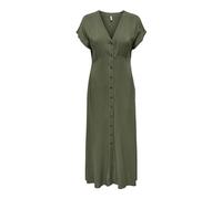 ONLY Damen Onlnova Life Vis Mollie Long Dress Soli Maxikleid, Kalamata, Small