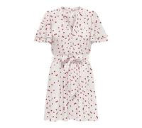Only Tailliertes Minikleid mit Bindegürtel Modell 'NOVA' in Weiss, Größe XL