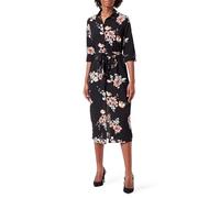 ONLY Damen Onlnova Lux 3/4 Shirt Dress Aop Ptm, Black/Aop:romantic Flower, 34