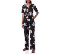 ONLY Damen Onlnova Lux S/S Alicia Jumpsuit Aop, Black/AOP:Romantic flower, M