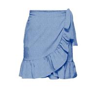 ONLY Damen Onlolivia Wrap Skirt WVN Noos Rock, Blue Bonnet/AOP:Confetti Dot, S EU