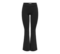 ONLY Damen Onlpaige Hw Mel Flared Pant PNT Hose, Black, M / 32L