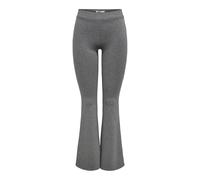 ONLY Damen Onlpaige Hw Mel Flared Pant PNT Hose, Medium Grey Melange, S x 32L