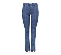 ONLY Damen Onlpaige Hw Skinny Front Slit DNM Pimbox Jeanshose, Medium Blue Denim, XS / 32L EU
