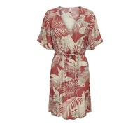 ONLY Damen Onlpalina Life 2/4 Wrap Dress Ptm Wickelkleid, Rot, XS EU