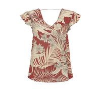 ONLY Damen Onlpalina Life V-Neck Top Ptm Kurzarmbluse, Rot, M EU
