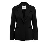 Kurzblazer ONLY "ONLPEACH L/S FIT BLAZER TLR NOOS" Gr. 38 (M), schwarz (black) Damen Blazer (96496053-38)