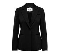 ONLY Damen Kurzblazer ONLPEACH L/S FIT BLAZER TLR NOOS Slim Fit, V-Ausschnitt Schwarz Größe 38