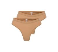ONLY Damen Onlpeachy Soft Cheeky Brief 2-Pack Acc, Tawny Birch, s (2er Pack)