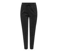 ONLY Damen Onlpoptrash-alya Easy Glit Pant PNT Hose, Black/Detail:Silver Lurex, XL / 32L