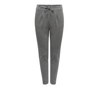 ONLY Damen Onlpoptrash Life Easy Col Pant PNT Noos Regular Fit Hose Mit Kordelzugverschluss Für Lounge Und Freizeit, Grigio (Medium Grey Melange),XS