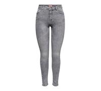 ONLY Damen Onlpower Mid Push Up Sk Azg937 Noos Jeans, Grey Denim, M EU