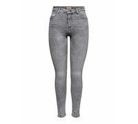 ONLY Damen Onlpower Mid Push Up Sk Azg937 Noos Jeans, Grey Denim, XS EU