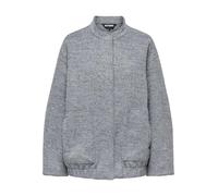 ONLY Damen Onlquinn L/S Ovs Bomber Jacket Xt PNT Bomberjacke, Grau, XL