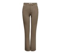 ONLY Damen ONLRAFFY-YO Life MID STR Pant TLR NOOS Hose 15265049,Fossil,S / 30L