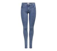Only Skinny Fit Jeans aus Viskosemischung Modell 'Rain' in Blau, Größe XL/32