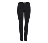 ONLY Damen Onlrain Reg Skinny Cry6060 Noos Jeans, Black Denim, L EU