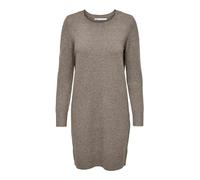 ONLY Damen Onlrica Life L/S O-neck Dress Knt Noos Kleid mini, Brownie, M EU