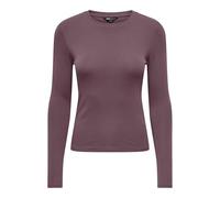 ONLY Damen Onlriley O-Neck L/S JRS Noos Basic Top Mit O-Ausschnitt Und Langen Ärmeln Für Junge Frauen, Rose Brown, XXL