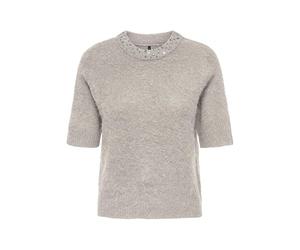 ONLY Damen Onlrina Life Ss Rhinestone O-Neck KNT, Pumice Stone, M