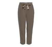 ONLY Damen ONLRITA Loose Check LYREX Pant TLR Hose, Walnut/Detail:SOLID (W. Gold Lurex Belt), S / 32L