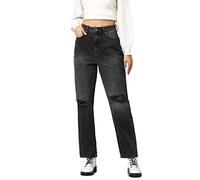 ONLY Damen Onlrobyn Ex Hw STR L Ak des Cro086 Noos Jeans, Washed Black, 30W / 32L EU