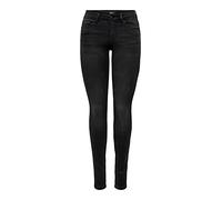 ONLY Damen Onlroyal Life Reg Sk Dnm Bj13963 Noos Jeans, Black Denim, XS / 32L EU