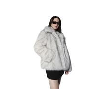 ONLY Damen ONLRUBINA Faux FUR Jacket OTW Jacke, Grau, L