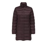 Steppmantel ONLY "ONLRUBY QUILTED DOWN COAT OTW", Damen, Gr. S, decadent chocolate, Steppware, Obermaterial: 100% Nylon, unifarben, regular fit, Mäntel Steppmantel (11610928-S) decadent chocolate