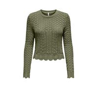 ONLY Damen Onlsaga Life Ls O-Neck CC KNT Pullover (1er Pack)
