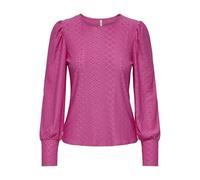 ONLY Damen Onlsandra L/S Puff JRS Noos Top, Raspberry Rose, Large
