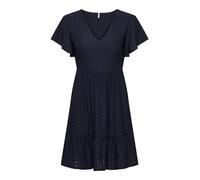ONLY Damen Onlsandra S/S V-Neck Dress JRS Jerseykleid, Night Sky, S EU
